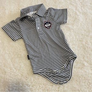 UCONN Huskies Striped Polo